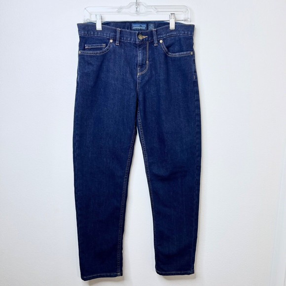 Patagonia Womens Boyfriend Jeans Blue Dark Wash Denim Straight Leg Size 26 - Picture 3 of 6